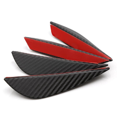 4Pcsset Black Carbon Fiber Fit Front Bumper Lip Splitter Fin Air Knife Auto Body Kit Valence Chin Accessory
4Pcsset Black Carbon Fiber Fit Front Bumper Lip Splitter Fin Air Knife Auto Body Kit Valence Chin Accessory
