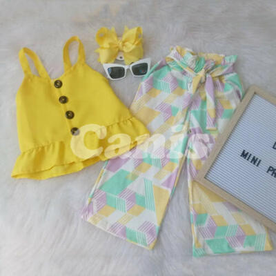 UK Toddler Kid Baby Girl Ruffle Sling Tops Geometric Pants Outfit Clothes Summer
UK Toddler Kid Baby Girl Ruffle Sling Tops Geometric Pants Outfit Clothes Summer