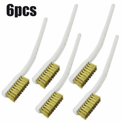 5 Pieces Coppered Steel Wire Brush Set For Welding Slag And Rust Cleaning Useful 
5 Pieces Coppered Steel Wire Brush Set For Welding Slag And Rust Cleaning Useful