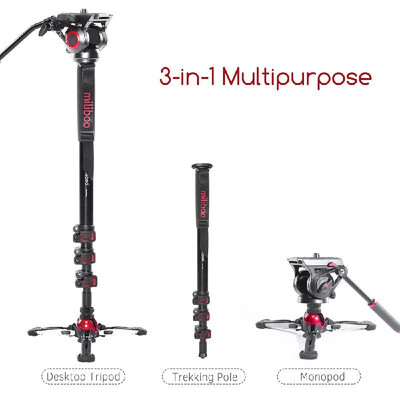 Miliboo MTT705II-AL 3-in-1 Photography Monopod Aluminum Alloy 10kg Load Capacity 1815cm Max Height with Detachable 3-Leg Tripod
Miliboo MTT705II-AL 3-in-1 Photography Monopod Aluminum Alloy 10kg Load Capacity 1815cm Max Height with Detachable 3-Leg Tripod