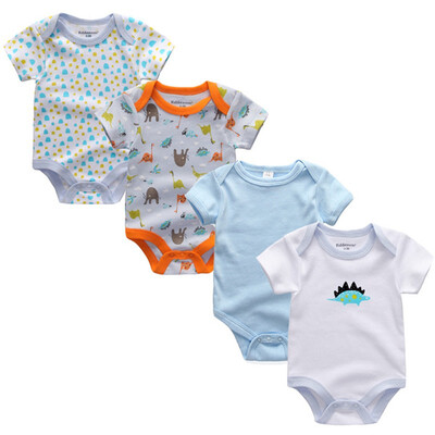4PCSLot Baby Clothing Sets Baby Girls Clothes Rpmpers Newborn 0-12M 100Cotton Print Short Sleeve Baby Boys Clothes Bodysuits
4PCSLot Baby Clothing Sets Baby Girls Clothes Rpmpers Newborn 0-12M 100Cotton Print Short Sleeve Baby Boys Clothes Bodysuits