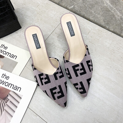 Baotou half slippers women wear Korean fashion Joker fitting shoes black pointed thin heel lazy high heel sandals summer
Baotou half slippers women wear Korean fashion Joker fitting shoes black pointed thin heel lazy high heel sandals summer