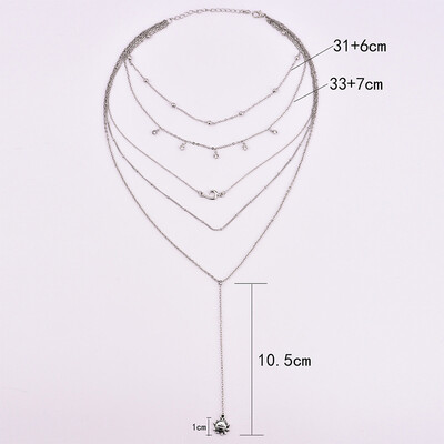 Newly Necklaces Choker Kolye Bohemia Gold Silver Color Star Moon Necklace Women Boho Pendants Collier Ketting Jewelry
Newly Necklaces Choker Kolye Bohemia Gold Silver Color Star Moon Necklace Women Boho Pendants Collier Ketting Jewelry