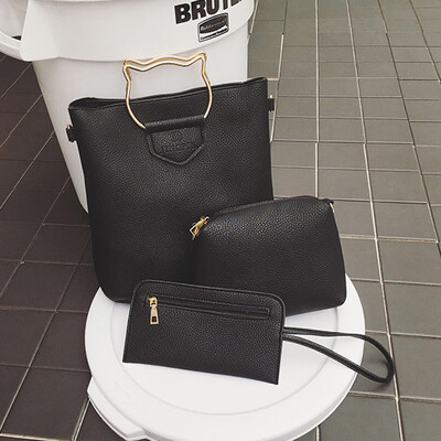 Tailored 3PC Women Lichee Pattern Handbag Crossbady BagShoulder BagMessenger Bag Black
Tailored 3PC Women Lichee Pattern Handbag Crossbady BagShoulder BagMessenger Bag Black