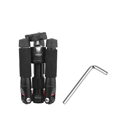 Andoer K521 Portable 5-section Extendable Aluminum Alloy Tripod with Mini Ball Head Low Center of Gravity 14" Screw Mount for Can
Andoer K521 Portable 5-section Extendable Aluminum Alloy Tripod with Mini Ball Head Low Center of Gravity 14" Screw Mount for Can