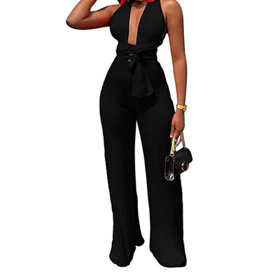 Starmoon Women Summer Sexy Strap V Neck Solid Waistband Lace-up Long Pants Jumpsuits
Starmoon Women Summer Sexy Strap V Neck Solid Waistband Lace-up Long Pants Jumpsuits