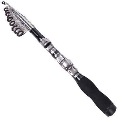 Portable Rock Fishing Rod Ultrashort Telescopic Carbon Fishing Pole Tackle