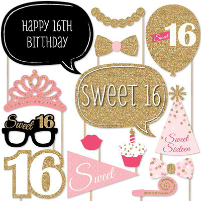 FUNNYBUNNY Sweet 16 Birthday Photo Booth Props Kit Graduation Party Decoration Christmas Photo Props 20 Count
FUNNYBUNNY Sweet 16 Birthday Photo Booth Props Kit Graduation Party Decoration Christmas Photo Props 20 Count