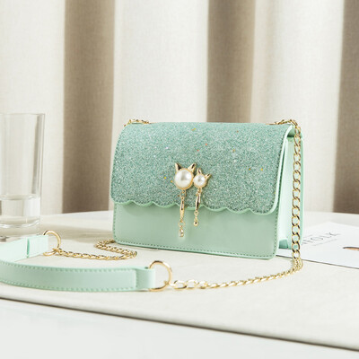 Summer little girl fashion chain bag small square bag foreign gas woman single shoulder slant
Summer little girl fashion chain bag small square bag foreign gas woman single shoulder slant