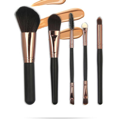 12 Pcs Black Handle Gold Tube Makeup Brush Set Flat Round Foundation Highlight Powder Blush Brushes Kit
12 Pcs Black Handle Gold Tube Makeup Brush Set Flat Round Foundation Highlight Powder Blush Brushes Kit