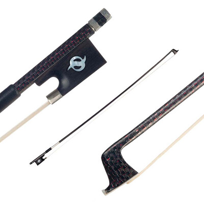 Carbon Fiber Violin Bow with 44 Red Wire Twine Copper Mounted Ebony Frog Mongolia Horse Hair for 44 Full Size Violin
Carbon Fiber Violin Bow with 44 Red Wire Twine Copper Mounted Ebony Frog Mongolia Horse Hair for 44 Full Size Violin