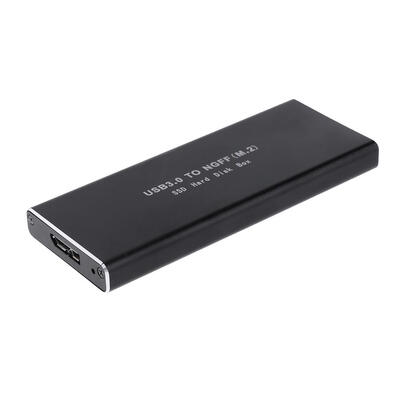 USB 30 HDD Hard Drive M2 NGFF TO USB30 SSD SATA Mobile Disk Box Cases