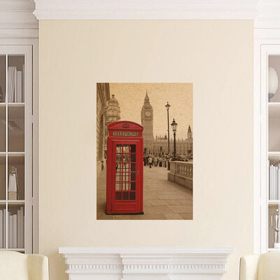 〖Follure〗Vintage Retro Print London Red Telephone Box Kraft Paper Posters Wall Sticker
〖Follure〗Vintage Retro Print London Red Telephone Box Kraft Paper Posters Wall Sticker