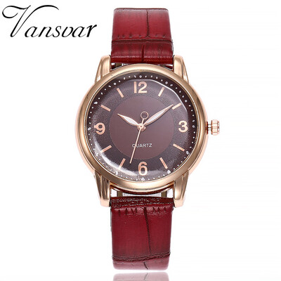 Vansvar Womens Casual Quartz Leather Watch Analog Ladies Wristwatches relogio feminino reloj mujer bayan kol saati Clock 533
Vansvar Womens Casual Quartz Leather Watch Analog Ladies Wristwatches relogio feminino reloj mujer bayan kol saati Clock 533