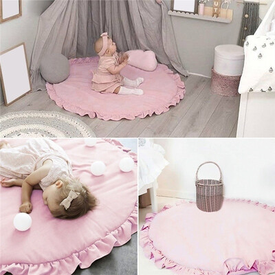 Children Baby Game Mat Solid Color Lace Play Crawl Round Mat Cart Air-conditioned Rug Tent Bed Valance Decoration
Children Baby Game Mat Solid Color Lace Play Crawl Round Mat Cart Air-conditioned Rug Tent Bed Valance Decoration