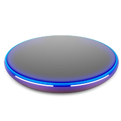 Wireless Fast Charger Qi Wireless Charger Charging Pad Universal Fast Phone Charge Base Ultra Thin Metal Round Shape for SSamsung 
Wireless Fast Charger Qi Wireless Charger Charging Pad Universal Fast Phone Charge Base Ultra Thin Metal Round Shape for SSamsung