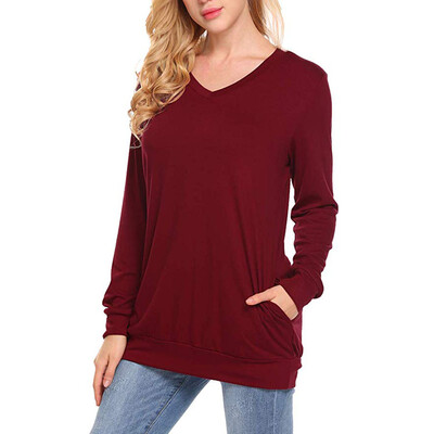 Nomeni Womens Long Sleeve Tunic Tops Casual Sweatshirts V Neck Pullover Blouse 
Nomeni Womens Long Sleeve Tunic Tops Casual Sweatshirts V Neck Pullover Blouse