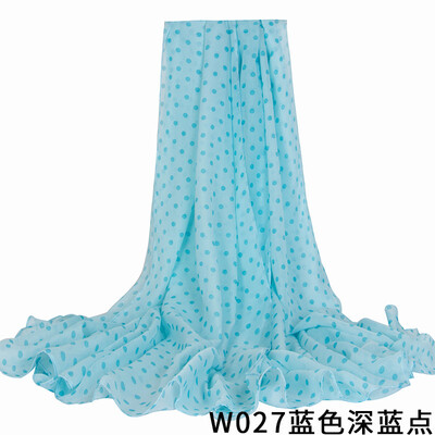 2018 foreign trade spring chiffon wave point round beach sunscreen beach towel large scarf elegant temperament scarf W027
2018 foreign trade spring chiffon wave point round beach sunscreen beach towel large scarf elegant temperament scarf W027