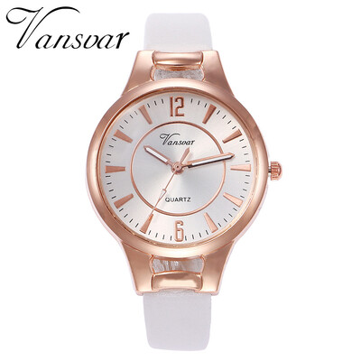 Vansvar Ladies Clock Quartz Wristwatches Reloj Casual Leather Thin Band Hours Watch Fashion Luxury Ladies Woman Watches 533
Vansvar Ladies Clock Quartz Wristwatches Reloj Casual Leather Thin Band Hours Watch Fashion Luxury Ladies Woman Watches 533