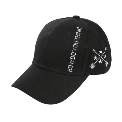 Letter Print Baseball Cap Unisex Star Arrow Embroidery Snapback Caps Sunhat