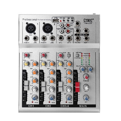 Mini Household Portable Audio Mixer with USB DJ Sound Mixing Console 48V Amplifier for Karaoke KTV Party
Mini Household Portable Audio Mixer with USB DJ Sound Mixing Console 48V Amplifier for Karaoke KTV Party