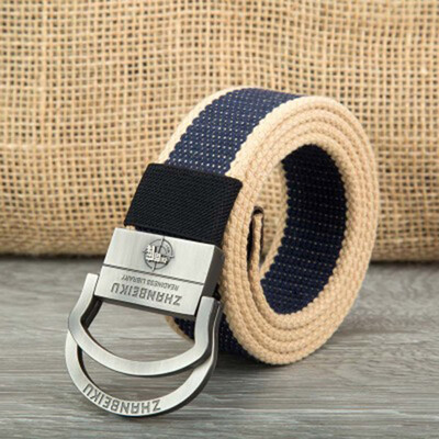 Double ring buckle Men belt Quality canvas Alloy buckle Man&Women belt Outdoor casual Men cowboy belt 110-140 cm
Double ring buckle Men belt Quality canvas Alloy buckle Man&Women belt Outdoor casual Men cowboy belt 110-140 cm