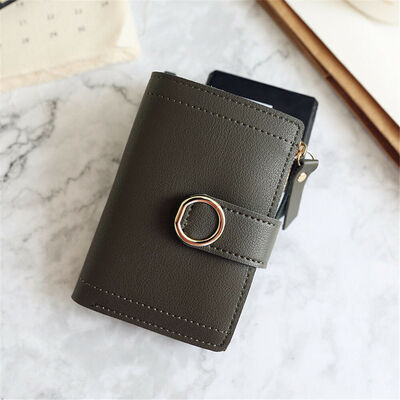 2019 New Style Hot Fashion Women Lady PU Leather Zipper Clutch Wallet Short Solid Hasp Holder Purse MinI Wallets 
2019 New Style Hot Fashion Women Lady PU Leather Zipper Clutch Wallet Short Solid Hasp Holder Purse MinI Wallets