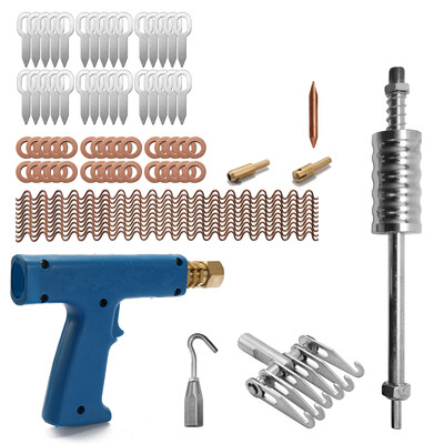 77pcs Stud Welder Dent Repairing Kit Pulling Claw Shrinking Welder Machine Slide Hammer Puller Straight Rull Rings Round Washers
77pcs Stud Welder Dent Repairing Kit Pulling Claw Shrinking Welder Machine Slide Hammer Puller Straight Rull Rings Round Washers