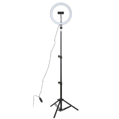 DC5V 7W LED Light Round Selfie Camera Lamp with Telescopic Tripod USB Powered Operated 10 Levels Adjustable Brightness Dimmable C
DC5V 7W LED Light Round Selfie Camera Lamp with Telescopic Tripod USB Powered Operated 10 Levels Adjustable Brightness Dimmable C