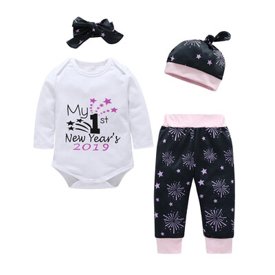 Baby Rompers Long Sleeve Cotton Infant Newborn Baby Clothes RomperHatPantsHeadband 4pcs Xmas Clothing Set
Baby Rompers Long Sleeve Cotton Infant Newborn Baby Clothes RomperHatPantsHeadband 4pcs Xmas Clothing Set
