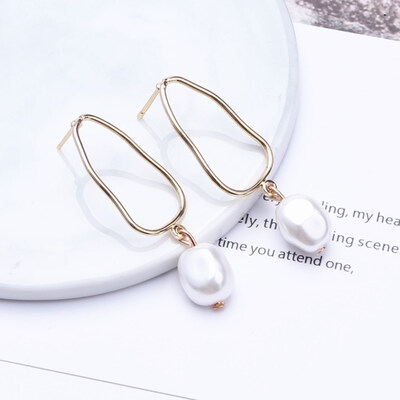 EK314 New Design Metal Gold Color Circle Cross Heart Geometric Irregular Natural Imitation Pearl Drop Earrings for Women Jewelry
EK314 New Design Metal Gold Color Circle Cross Heart Geometric Irregular Natural Imitation Pearl Drop Earrings for Women Jewelry