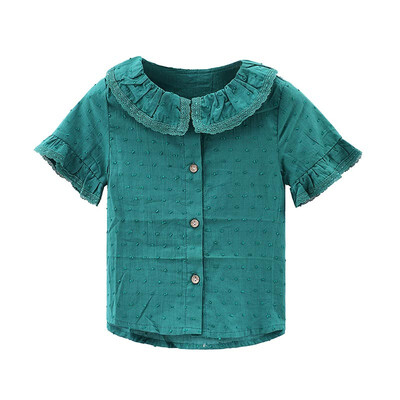 DOU DOU YI CHU childrens clothing girls pure cotton dot shirt childrens doll collar cute shirt summer 9187
DOU DOU YI CHU childrens clothing girls pure cotton dot shirt childrens doll collar cute shirt summer 9187