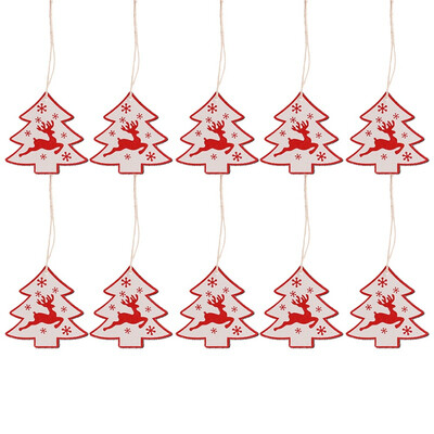 10Pcs Red&White Wooden Deer Bell Christmas Decorations Pendants Ornaments for Xmas Tree Home Party Kids Gift Festive Supplies
10Pcs Red&White Wooden Deer Bell Christmas Decorations Pendants Ornaments for Xmas Tree Home Party Kids Gift Festive Supplies