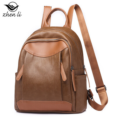 Supply lady bag new PU leather college wind girl backpack simple female backpack
Supply lady bag new PU leather college wind girl backpack simple female backpack