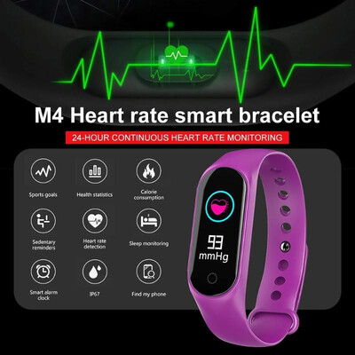 M4 USB Smart Band Heart Rate Blood Pressure Sleep Monitor Sports Bracelet
M4 USB Smart Band Heart Rate Blood Pressure Sleep Monitor Sports Bracelet