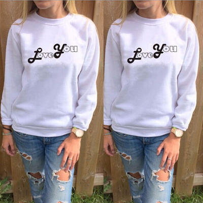 Women Loose Pullover T Shirt Long Sleeve Cotton Tops Shirt Blouse Hoodies Autumn
Women Loose Pullover T Shirt Long Sleeve Cotton Tops Shirt Blouse Hoodies Autumn