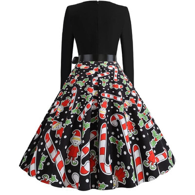 L8075 cross-border Christmas retro large size womens autumn&winter round neck long-sleeved color print large dress black
L8075 cross-border Christmas retro large size womens autumn&winter round neck long-sleeved color print large dress black