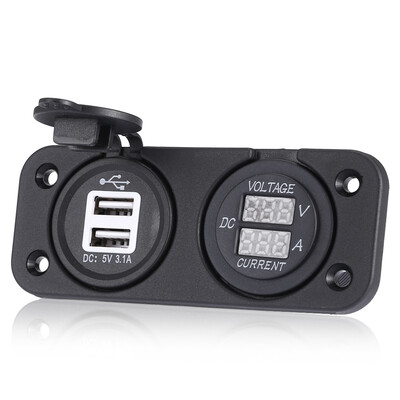 Double USB 12 - 24V Car Charger LED Display Voltmeter for Boat Marine Vehicle Motorcycle Truck Car 
Double USB 12 - 24V Car Charger LED Display Voltmeter for Boat Marine Vehicle Motorcycle Truck Car