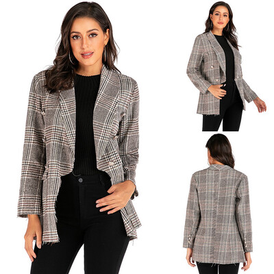 Toponeto Womens Button Down Plaid Printed Long Sleeve Coat Turn-Down Outerwear
Toponeto Womens Button Down Plaid Printed Long Sleeve Coat Turn-Down Outerwear