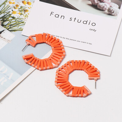 Niche Colorful Big Statement Earrings Women Bohemian Handmade Woven Drop Dangle Earrings Girls Wedding Party Jewelry INS
Niche Colorful Big Statement Earrings Women Bohemian Handmade Woven Drop Dangle Earrings Girls Wedding Party Jewelry INS