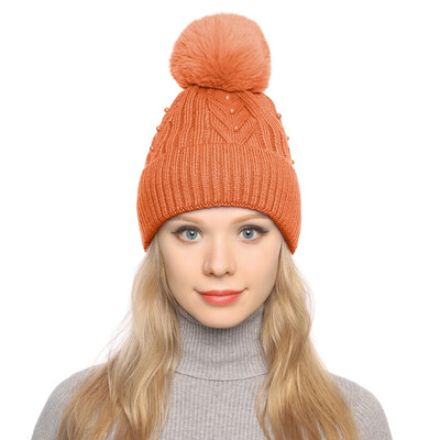 Tailored Fashion Women Curling Button Cap Hat Winter Warm Thickened Knitted Ball Cap
Tailored Fashion Women Curling Button Cap Hat Winter Warm Thickened Knitted Ball Cap