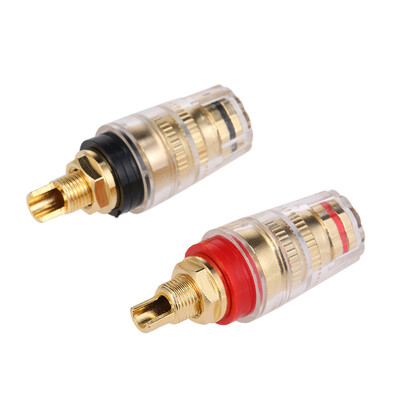 1 Pair Gold Plated 4MM Banana Plug Terminal Binding Post Left&Right Channels for Speaker Amplifier High Quality Red&Black
1 Pair Gold Plated 4MM Banana Plug Terminal Binding Post Left&Right Channels for Speaker Amplifier High Quality Red&Black