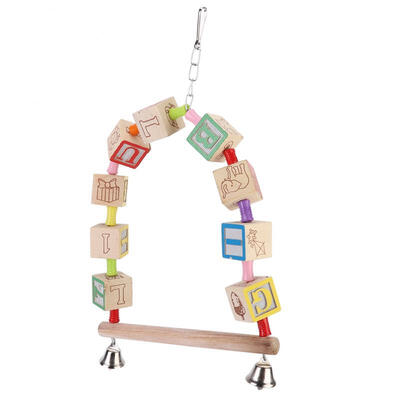Greensen Wooden Birds Parrot Swing Toy Hammock Cage Perch Play Stand with Bells for Budgie Cockatiels
Greensen Wooden Birds Parrot Swing Toy Hammock Cage Perch Play Stand with Bells for Budgie Cockatiels