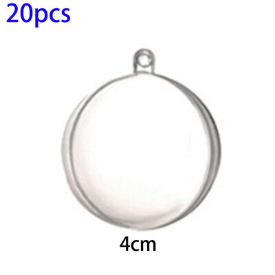2050Pcs Clear Balls Fillable Baubles DIY Craft Christmas Tree Decoration Sale
