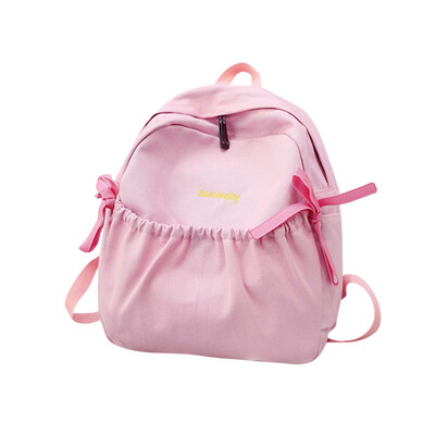 Tailored Women Girl Bow Canvas Backpack Double Shoulder Bag Travel School Bag 
Tailored Women Girl Bow Canvas Backpack Double Shoulder Bag Travel School Bag