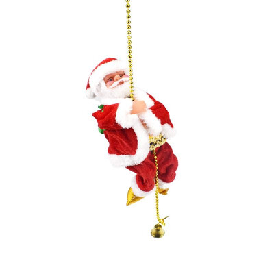 Santa Claus Climbing rope Christmas Ornament Battery Operated Singing Dancing Walking Climbing Doll Toys Gifts Decorations
Santa Claus Climbing rope Christmas Ornament Battery Operated Singing Dancing Walking Climbing Doll Toys Gifts Decorations