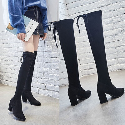 Elastic velvet over the knee boots womens autumn&winter Europe&the new long boots high-he
Elastic velvet over the knee boots womens autumn&winter Europe&the new long boots high-he