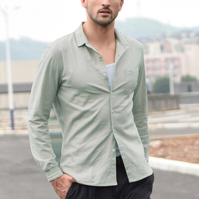 Tailored Men Vintage Pure Color Button Linen Solid Long Sleeve Retro Shirts Tops Blouse
Tailored Men Vintage Pure Color Button Linen Solid Long Sleeve Retro Shirts Tops Blouse