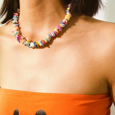 Fashion Colorful Bead Cowrie Shell Choker Necklace for Women Long Chain Pendant Necklace Gold Color Statement Collier Jewelry
Fashion Colorful Bead Cowrie Shell Choker Necklace for Women Long Chain Pendant Necklace Gold Color Statement Collier Jewelry