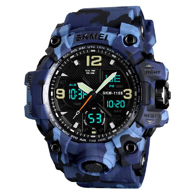 SKMEI 1155B Quartz Digital Electronic Men Watch Fashion Casual Outdoor Sports Male Wristwatch Dual Time Date Week Chrono Alarm 5AT
SKMEI 1155B Quartz Digital Electronic Men Watch Fashion Casual Outdoor Sports Male Wristwatch Dual Time Date Week Chrono Alarm 5AT